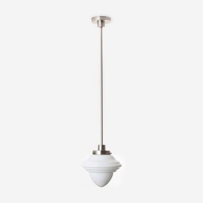 Hanglamp Acorn Medium 20's Matnikkel - Art Deco Trade