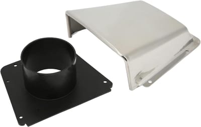 Ventilatiekap Rond Diameter 75mm voor Marine, Boot en Jacht | RVS 316