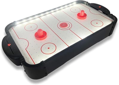 Mini airhockeyspel met LED-lampjes - Het ultieme plezier voor kinderen en volwassenen - Mad Monkey