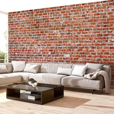 300cm X 210cm - Fotobehang - Rood Gesteente, premium print vliesbehang