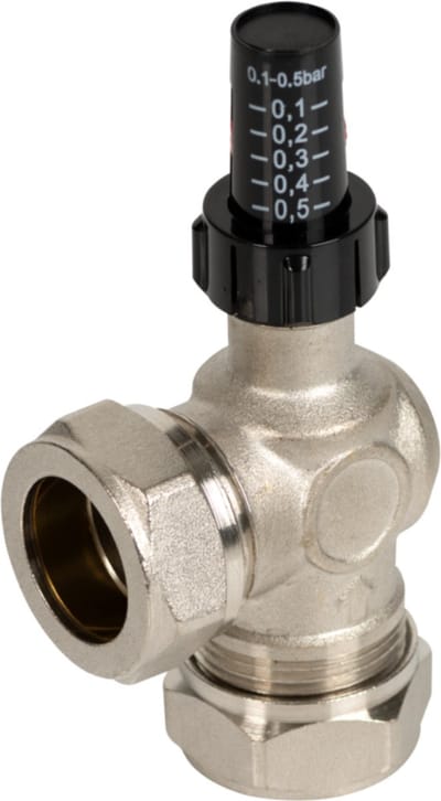 Plieger Como drukverschilregelaar - 22mm knel - Chroom