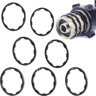 Solidchoice - 7 Stuks Fiets Cassette Spacer en Vrijloopringen Set