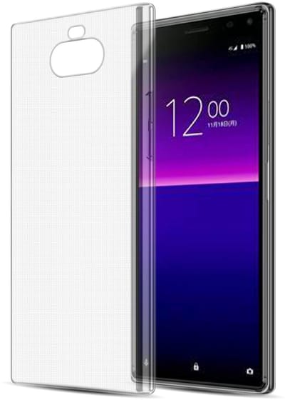 Cadorabo Hoesje geschikt voor Sony Xperia 8 in VOLLEDIG TRANSPARANT - Beschermhoes gemaakt van flexibel TPU Silicone Case Cover