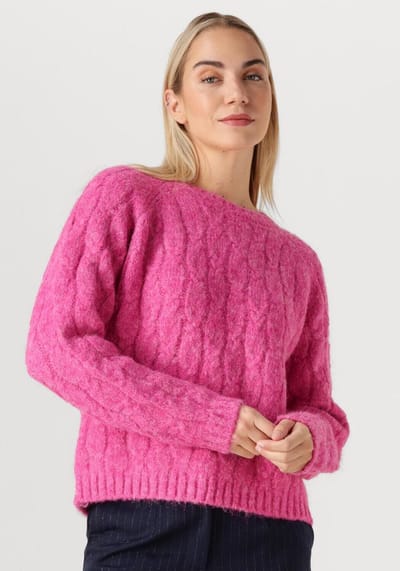 Ydence Knitted Sweater Fiene Truien & vesten Dames - Sweater - Hoodie - Vest- Roze - Maat XS