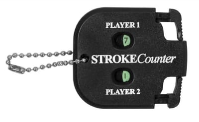 Ulanax® | Golf scoreteller - Slagenteller - Handteller - Golftrainingsmateriaal - Golfaccesoires - 2 spelers - Zwart