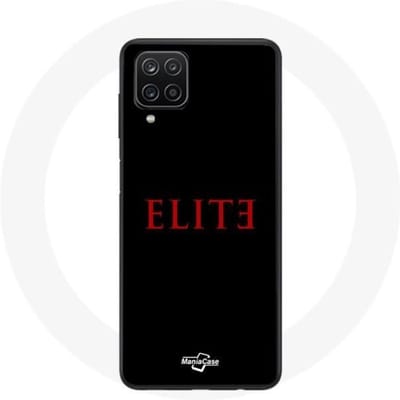 Coque - Samsung - Galaxy A12 Elite - Souple - Logo Rouge - Protection Noir noir