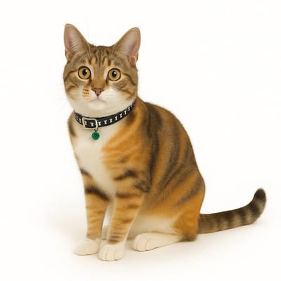 Nobleza Kattenhalsband met Belletje - Verstelbare Kittenhalsband met Gespsluiting - Zwart