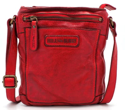 Hillburry Crossbody platte tas met voorvak rood - (bxhxd) ca. 18cm x 20,5cm x 1,5cm
