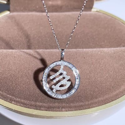 Collier Pendentif Mode 12 Constellations Bélier Balance Cancer Poissons Verseau Vierge Balance Lion Capricorne Gémeaux Taureau Pour Femmes gray