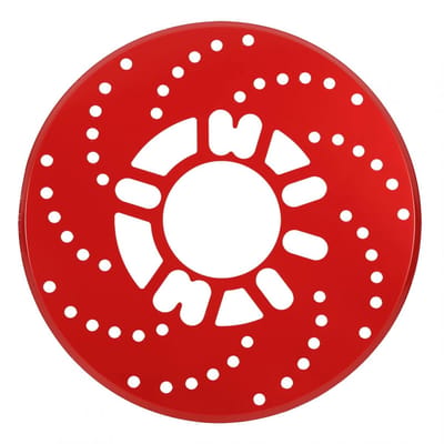 Allecto - Disc Brake Rotor Cover - Universele bescherming - Aluminium trim - 26cm rood - Voor auto-onderdelen - Stijlvol design - Geschikt voor mee..