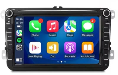 Navigatiesysteem auto met scherm - autoradio geschikt voor CarPlay en Android auto - bluetooth radio - geschikt voor Volkswagen Passat 2005-2015