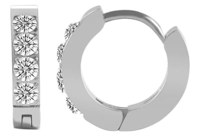 AKZENT Akzent Dames oorbellen Edelstahl, D: 9 mm | 3 mm breed, Veilig & Robuust &