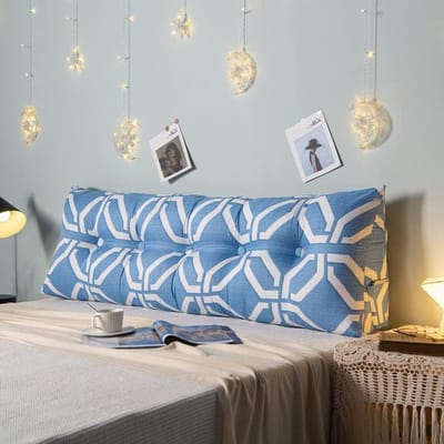 Leeskussen Rugsteun - Bedkussen Bankkussen - Comfortabel Lezen - Afneembare Wasbare Hoes - 100cm - Veelkleurig