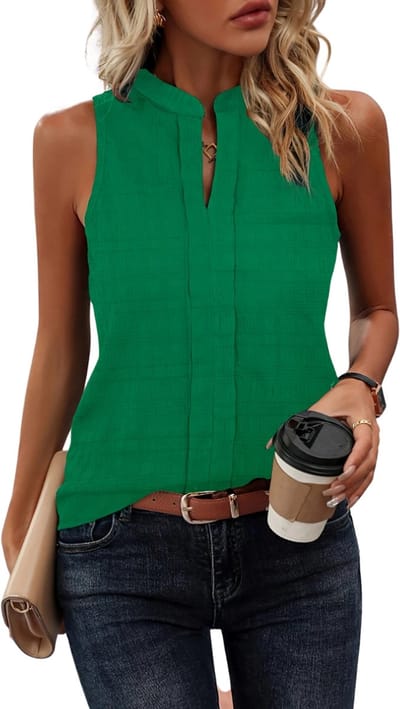 Livano Topje Dames - Kleding - Shirt - Blouse - Kort - Volwassen - Groen - Maat S