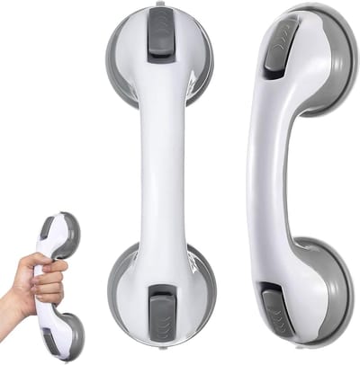 Allecto Plus - Handvat Zuignap Badkamer & Douche - Ouderen Veiligheid - Zonder Boren - 2 Stuks - Verwijderbaar