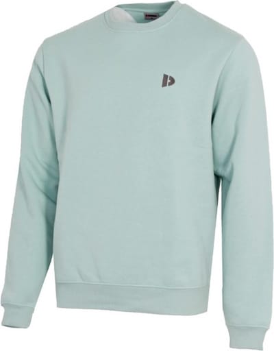 Donnay - Fleece Sweater ronde hals (Dean) - Sporttrui - Heren - Sage Green (099) - maat M