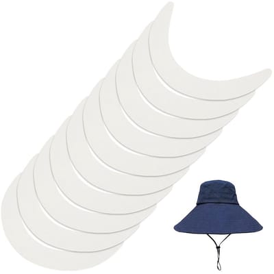 Dailygoods- Vizierinzetstuk 10 Stuks - Kunststof Hoedrand 328 x 182 mm - Sportpet met Zonneklep - Duurzaam en Robuust - Perfecte Pasvorm - Pet