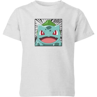 Pokémon Pokédex Bulbasaur #0001 Kids' T-Shirt - Grey - 98/104 (3-4 jaar)