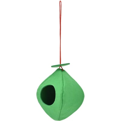 Hangende Voederhuisje Cirkel Koepel Verfijnde Look Vilt Stof Voederhuisje met Koord voor Tuin Binnenplaats Balkon