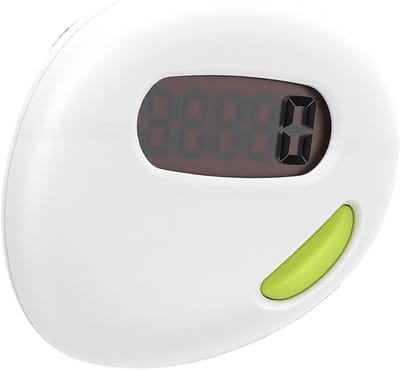 Pedometer - Stappenteller Activiteitentracker - Fitness Bijhouden - Geen App Nodig - 6 x 4 x 3 cm - Wit