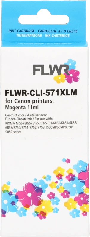 FLWR - Cartridges / Canon CLI-571XL / magenta / Geschikt voor Canon