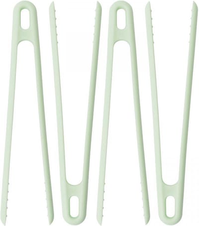 LEO Set grilltangen (4 x) mintgroen - Groen -