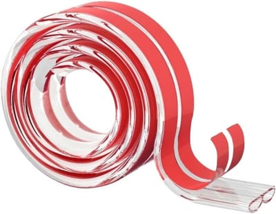 zelfklevend, transparant, 4 m, flexibele hoeklijst, zelfklevend, voor tafelranden, meubels, muren, zachte plint, pvc, hoekprofiel, waterdichte sierlijsten voor kinderbeveiliging, huis