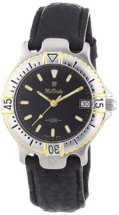 Mx Onda 32-1201-44 Horloge - Leer - Zwart - Ø 31 mm