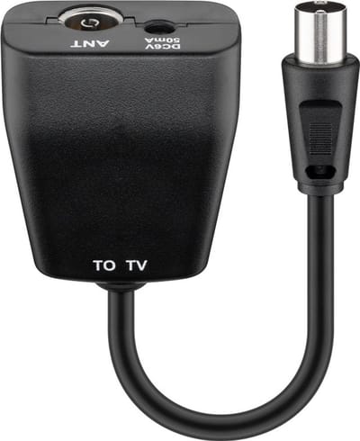 Voeding voor Actieve DVB-T Antenne - 5V - 0,2A - 2,75W - Zwart