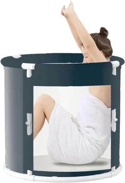 Opvouwbare Badkuip - Plunge Bad - Ontspanning Thuis - Voor Warme en Koude Baden - 70cm Diameter