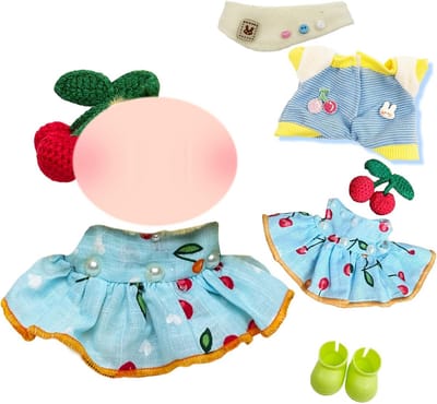 Poppenkleding Set 17 cm Zomerstijl Accessoires voor Knuffelpoppen