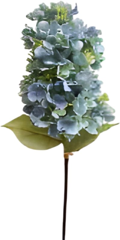 Kunst hortensia pluim blauw groen 85 cm Buitengewoon de Boet
