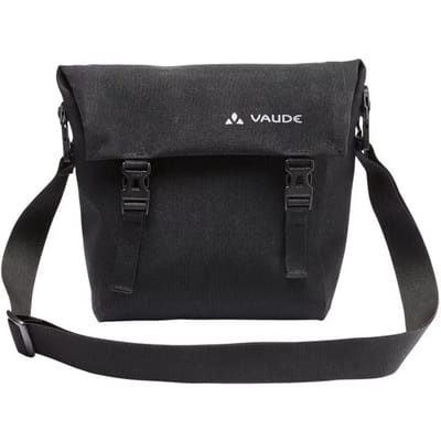 VAUDE Fietsenzak Schoudertas met laptopvak Augsburg IV Bike Bag Black Zwart