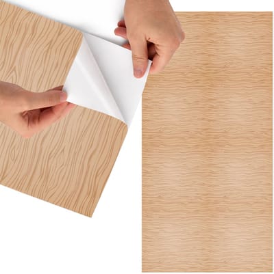 Tulup Meubelfolie - Houten patroon Wrapfolie Keuken - 75x150 cm - Bruin Meubelfolie - Decoratiefolie - Rustiek Meubelfolie - Meubel Wrap Folie - Woonkamer decoratie - Texturen