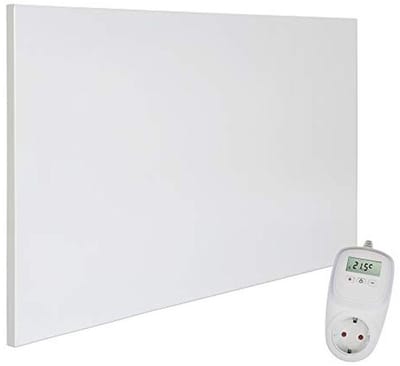 Infrarood Wandverwarming met Thermostaat – Geschikt voor Badkamer – 600W Carbon Crystal Paneel