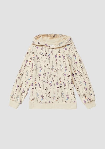 Hoody met all-over bloemenprint voor meisje s.Oliver