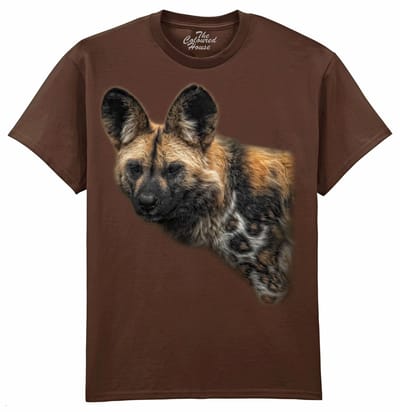 Wilde Hond Wild Dog Portrait The Coloured House T-shirt M