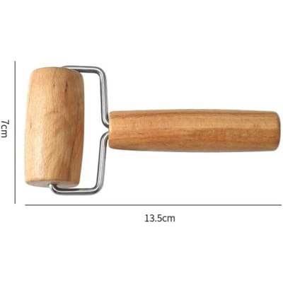 Houten deegroller, handdeegroller voor gebak, fondant, koekjesdeeg, chapati, pasta, bakkerij, pizza. Keukengereedschap