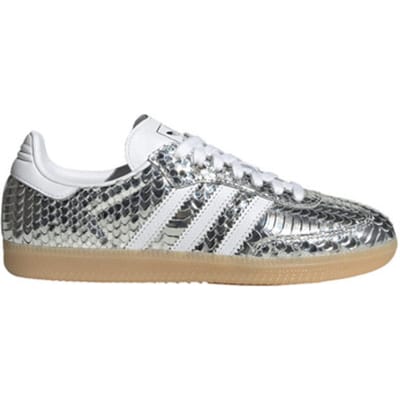 adidas Samba OG Zilver Wit Gum Dames Sneakers Zilver-Metaal Schoenen-Wit IH9016 36