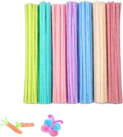 Knutseldraad - Chenilledraad Flexibel - Doe-het-zelf Projecten - Zacht en Vormbaar - 100 Stuks 30cm - Gemengde Macaron Kleuren