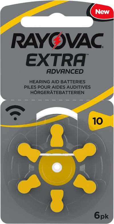 Rayovac Extra 10 hoorbatterijen 6 pack