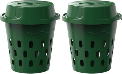 Wormenbak In Grond - Compostbak Tuin - Afval Recyclen - Efficiënte Afvalverwerking - 12 Liter - Groen