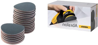 Schuurschijven Set - Polijstschijven Klittenband - Glad Maken Oppervlakken - Flexibele Schuimdikte - 77mm 600 Grit - Grijs