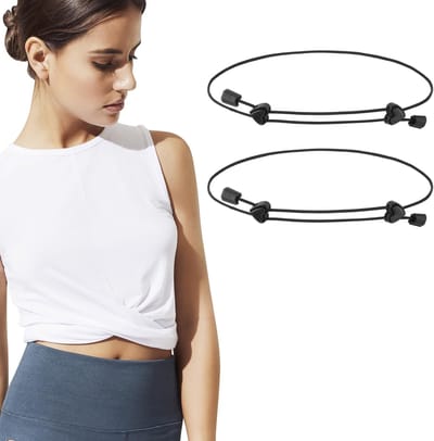 2 stuks crop-band voor overhemden en truien, verstelbare elastische crop top band, onzichtbare tuckband voor tops en shirts voor dames, instoppen van overhemden, verander de stijl van je tops