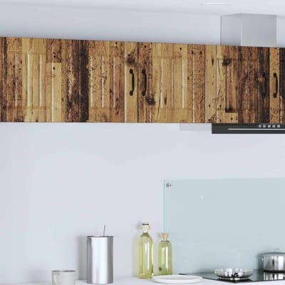 vidaXL - Wandkast - LUCCA - Oud - hout - 80 - x - 31 - x - 40 - cm - Bewerkt - hout
