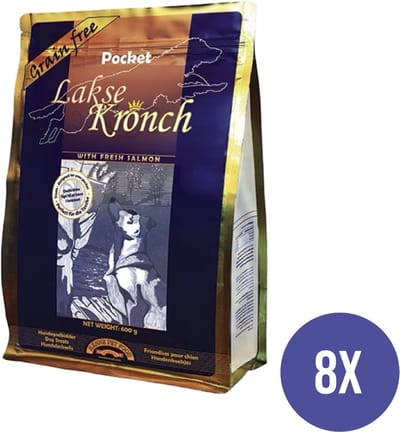 Lakse Kronch Zalmsnacks Pockets | 76% Zalm voor Honden