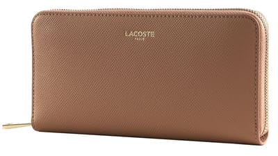LACOSTE Leren portemonnee Zip Wallet Tulle roze