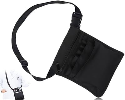 Cosensi- Verpleegstertas multifunctioneel - Heuptas voor verpleegsters - Multi-pocket ontwerp - Draagbare opbergtas - 25 x 18 cm - Zwart