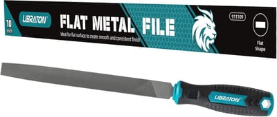 Platte metalen vijl 25,5 cm - Handvijl voor metaalbewerking, hout en kunststof