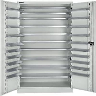 Schäfer Shop Select voorraadkast, 10 etages, zonder kastinrichting, B 1200 x D 500 x H 1935 mm, staal, lichtgrijs